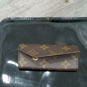 Louis Vuitton Brown and Gold Monogram Key Holder